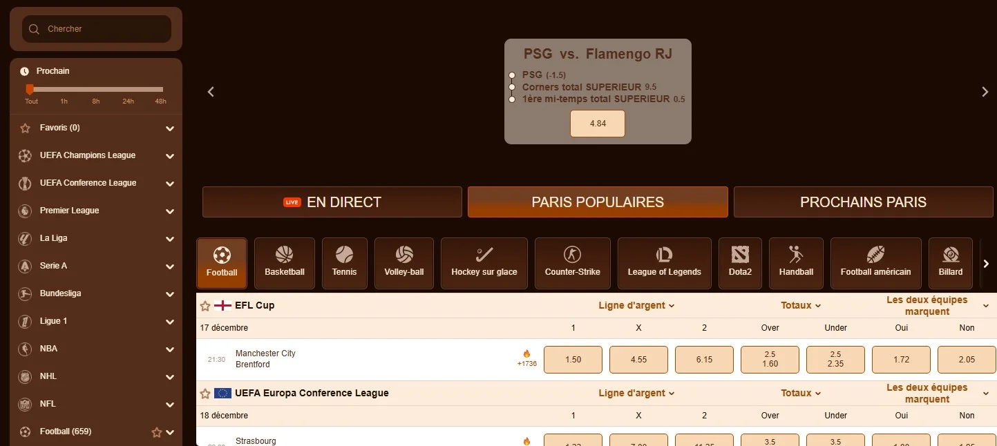 Paris sportifs